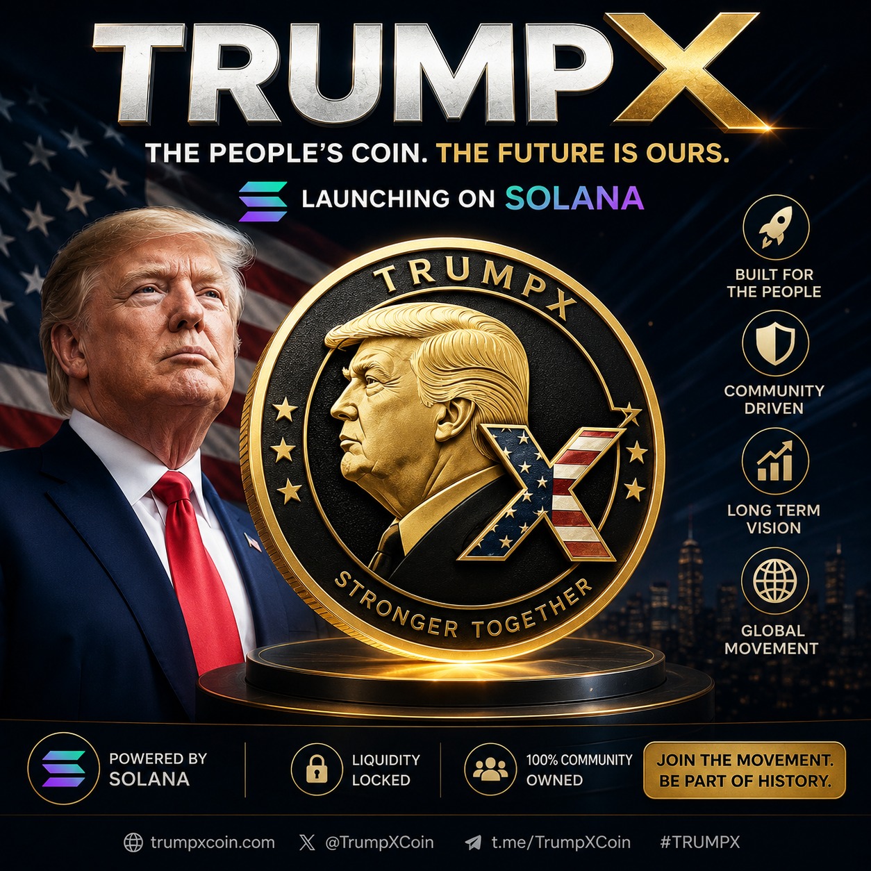 TRUMPXCOIN logo